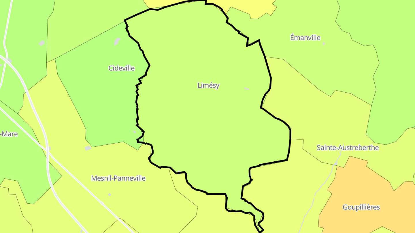 Carte des prix de l'immobilier Limésy