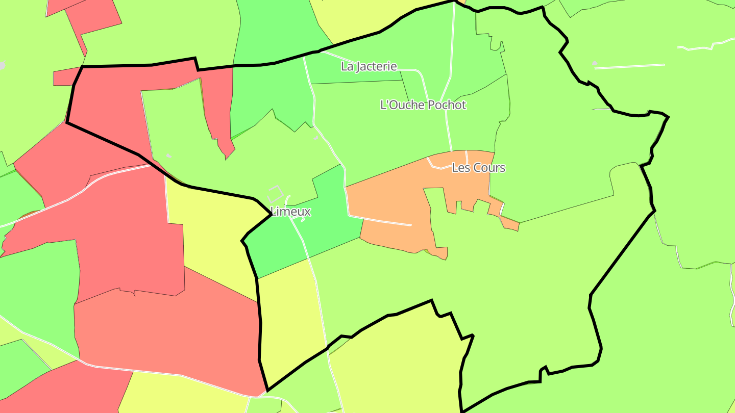 Carte des prix de l'immobilier Limeux
