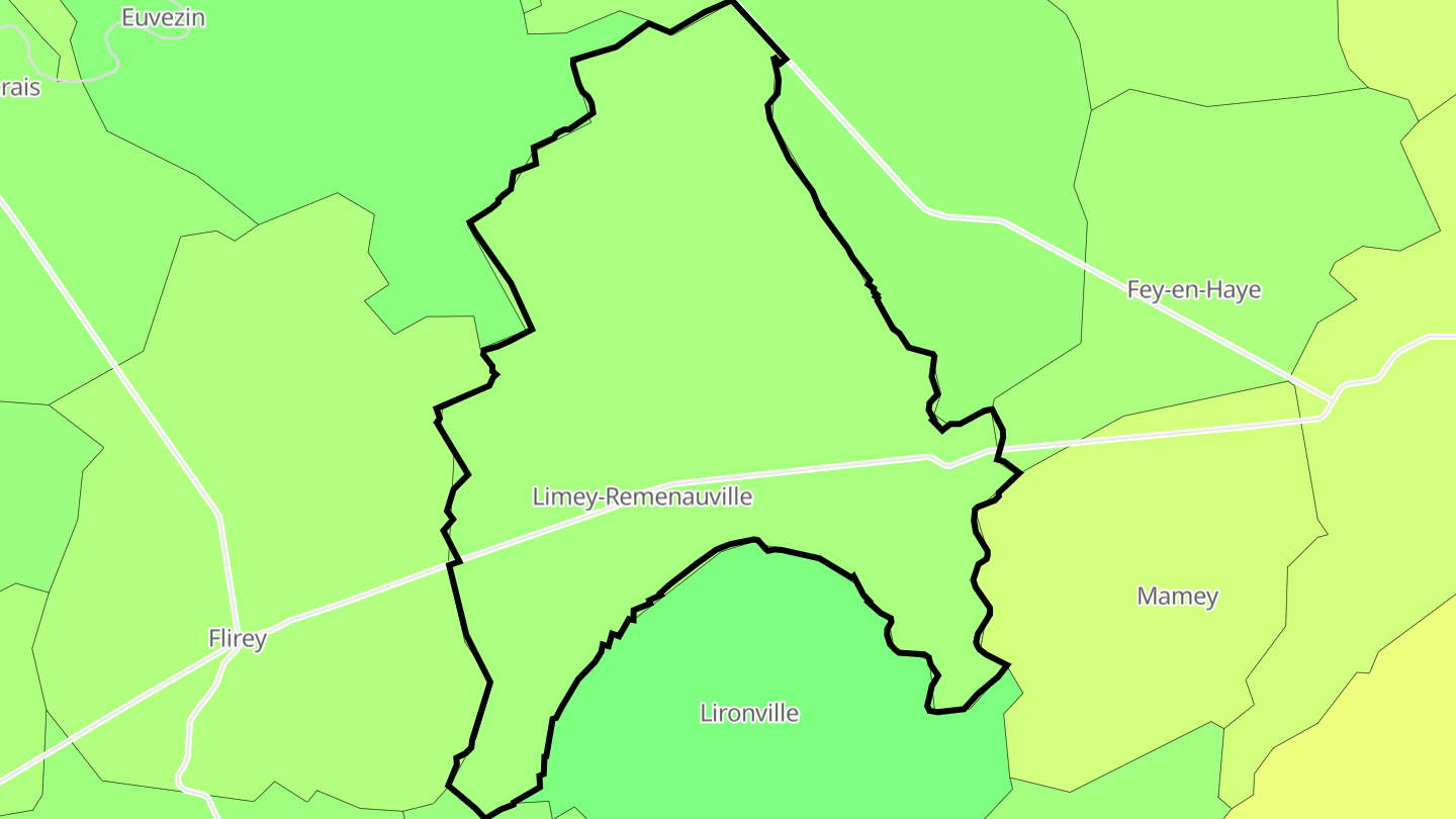 Carte des prix de l'immobilier Limey-Remenauville