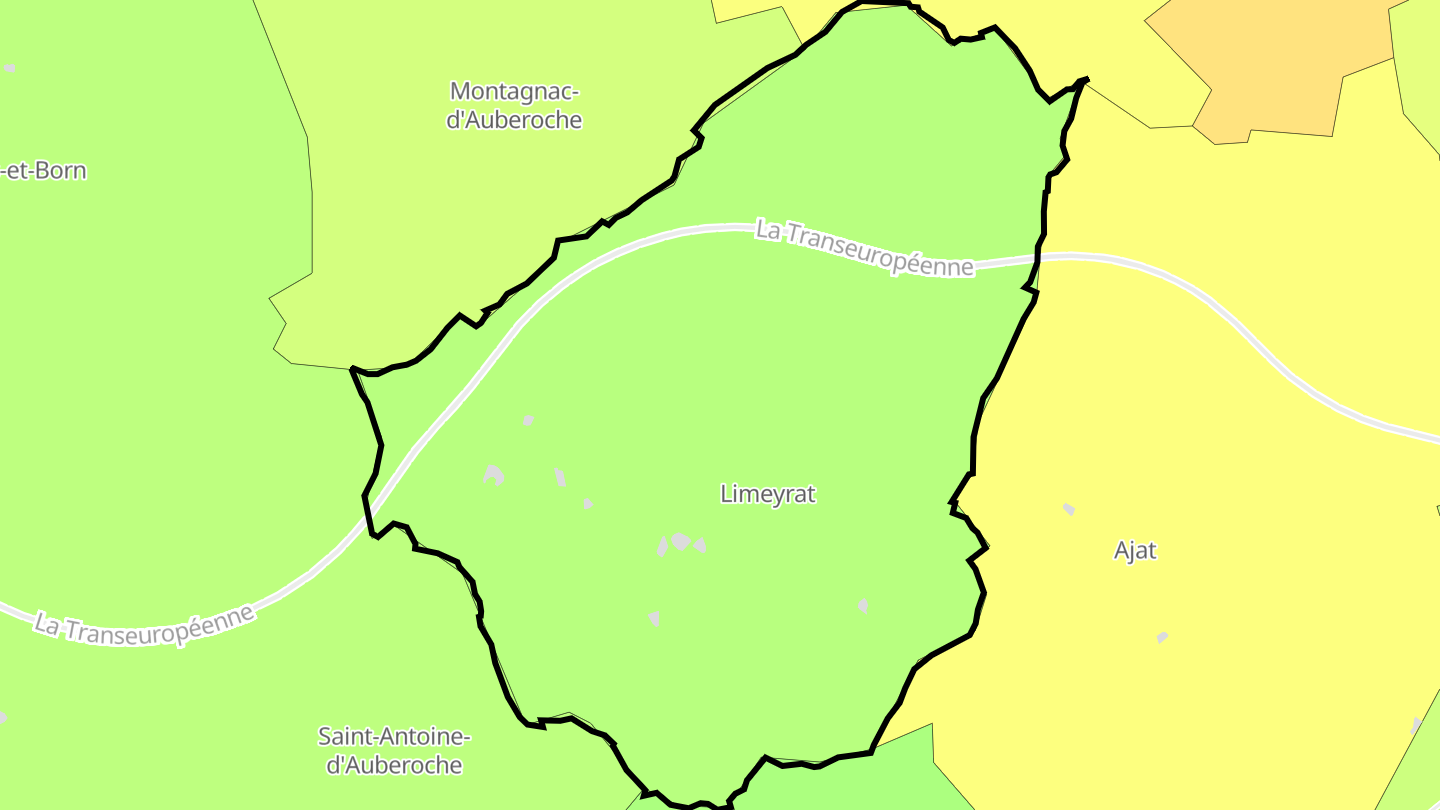 Carte des prix de l'immobilier Limeyrat