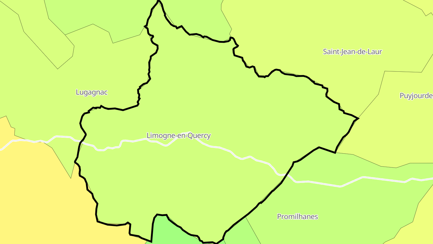 Carte des prix de l'immobilier Limogne-en-Quercy