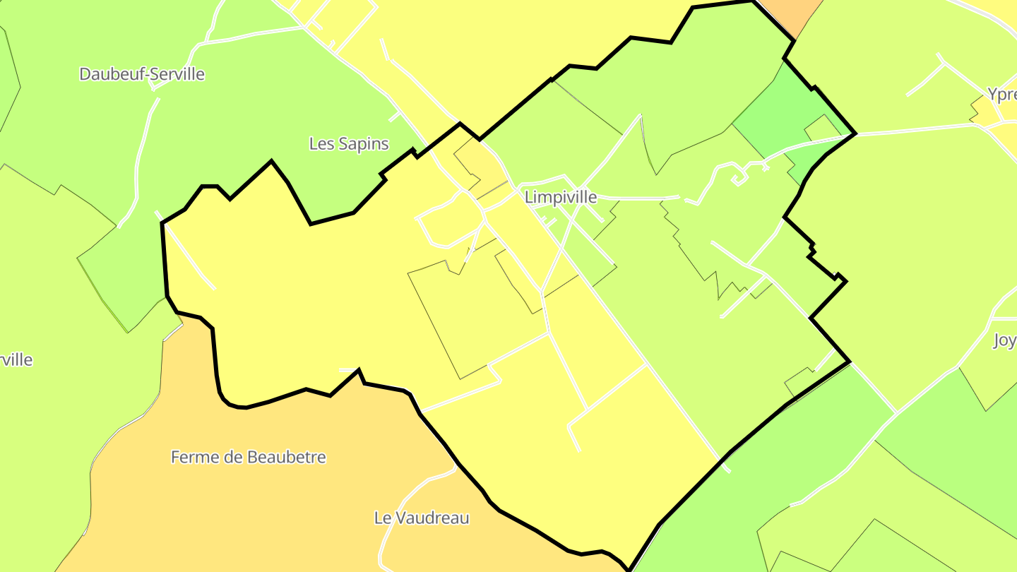 Carte des prix de l'immobilier Limpiville