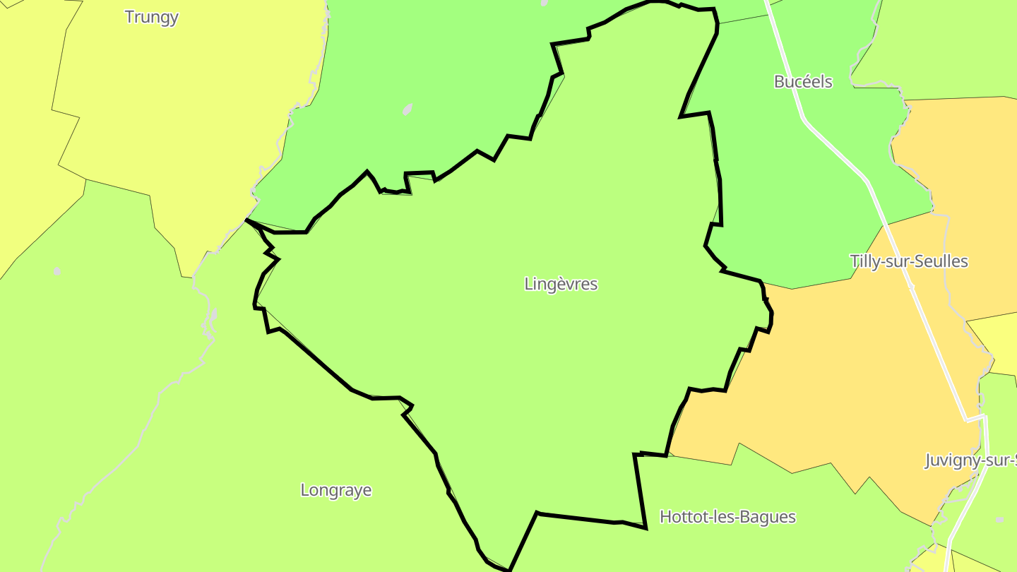Carte des prix de l'immobilier Lingèvres