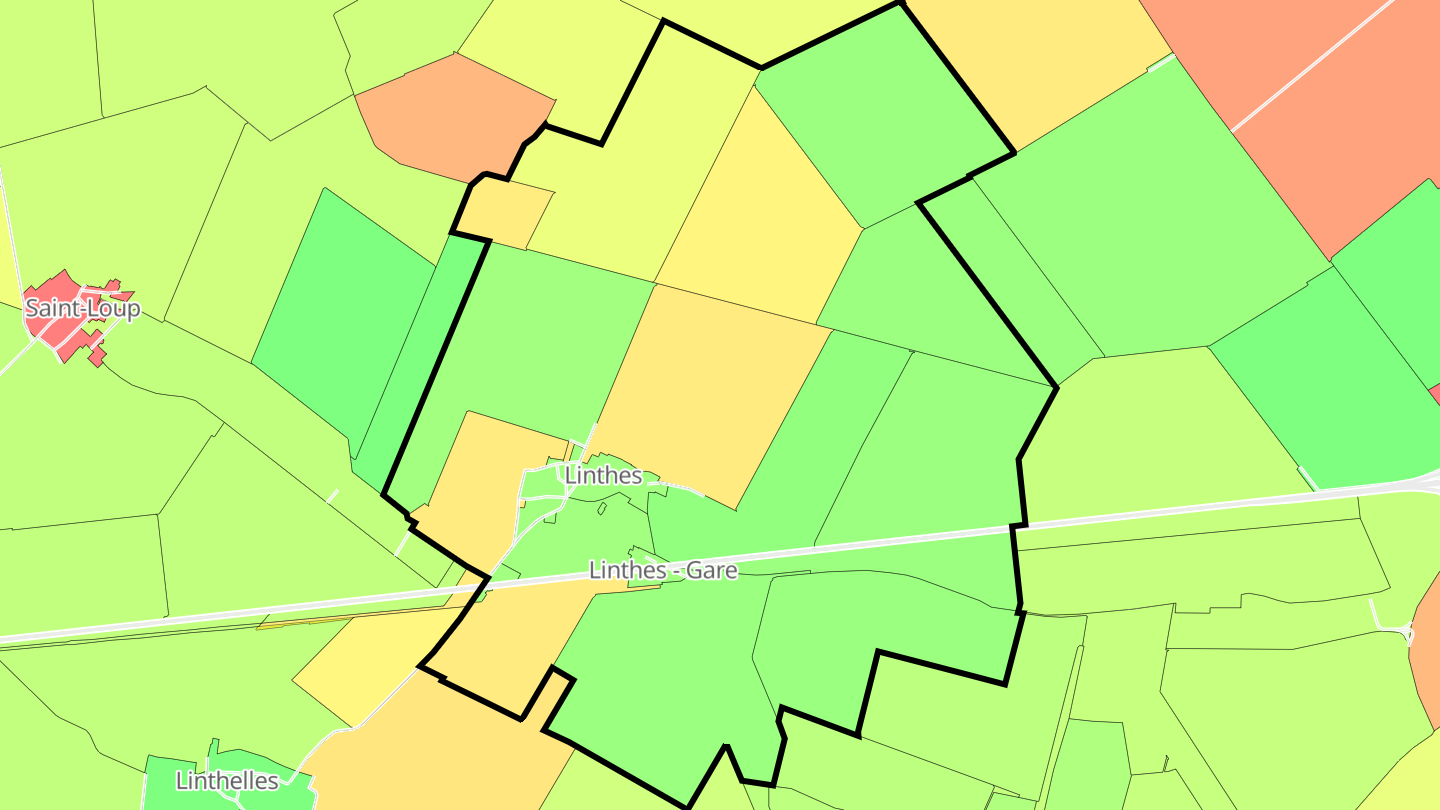 Carte des prix de l'immobilier Linthes