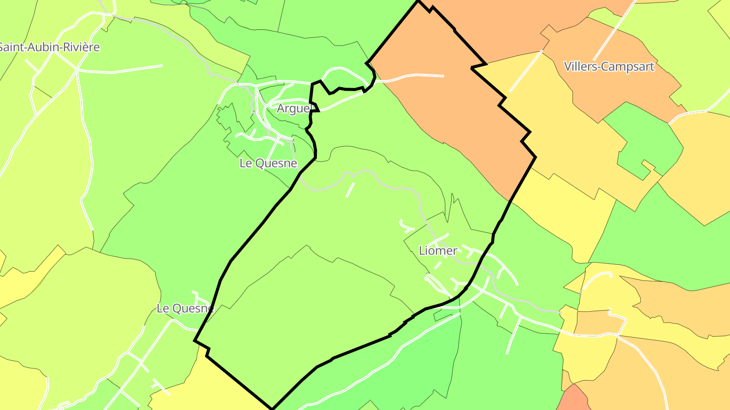 Carte des prix de l'immobilier Liomer