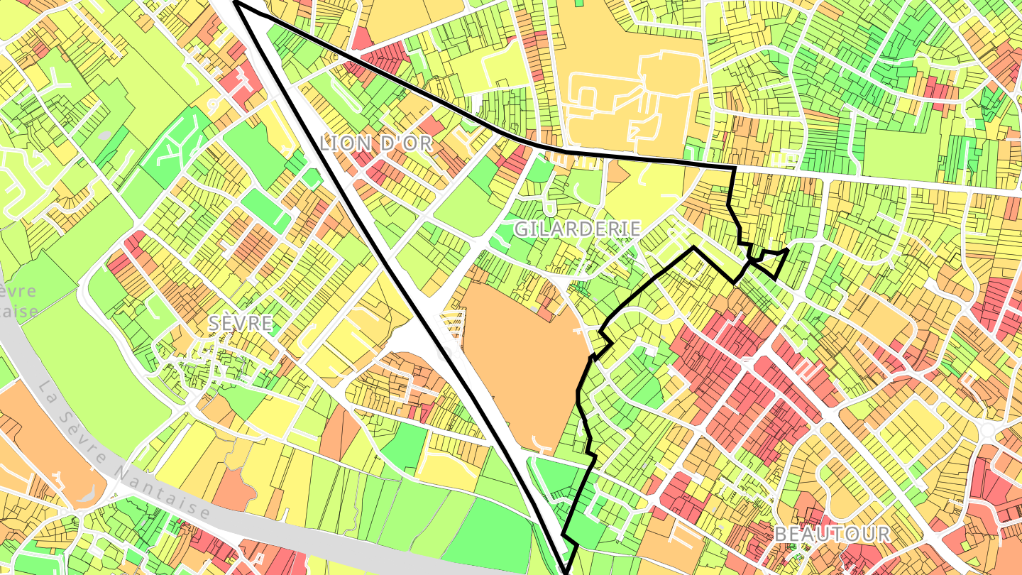 Carte des prix de l'immobilier Lion d'Or - Gilarderie
