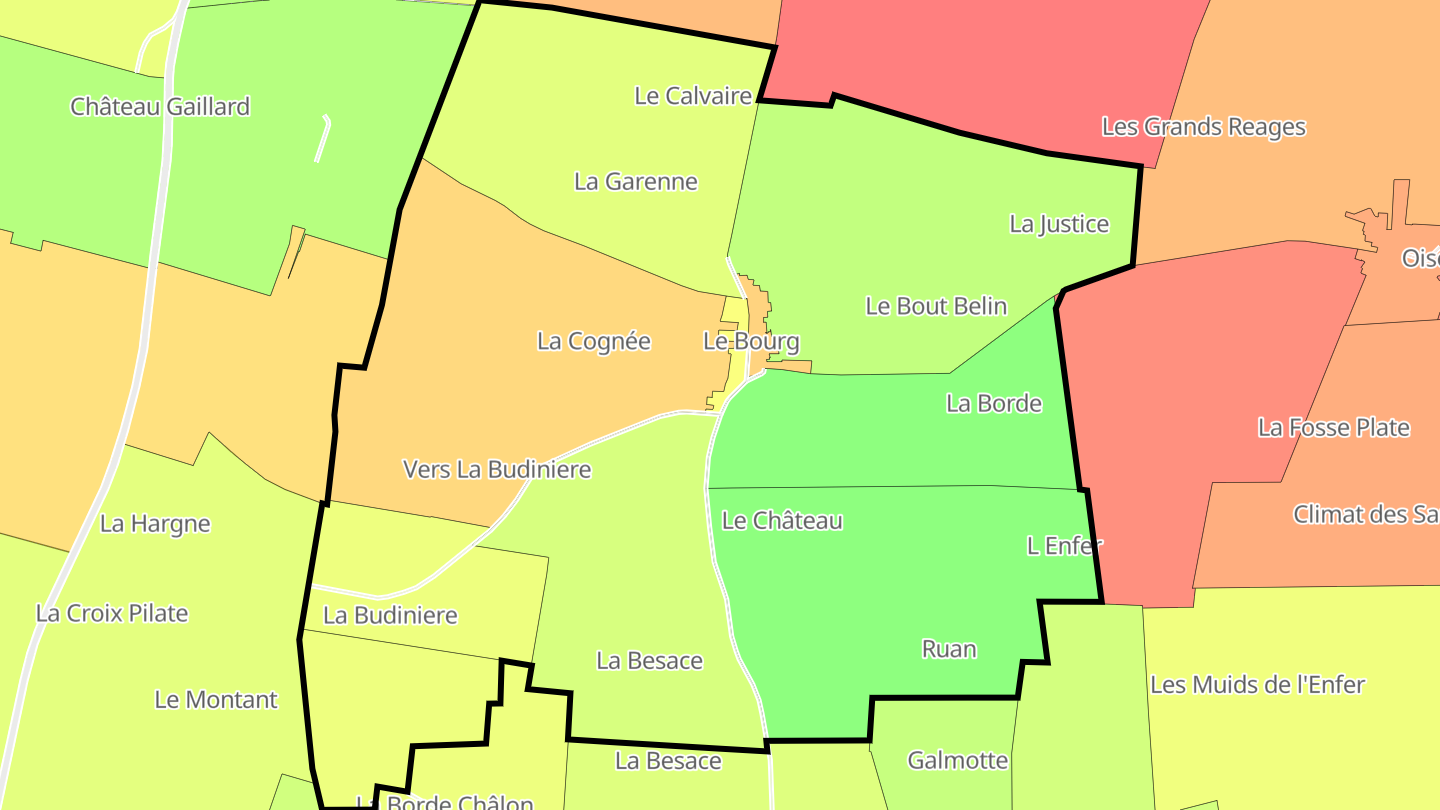 Carte des prix de l'immobilier Lion-en-Beauce