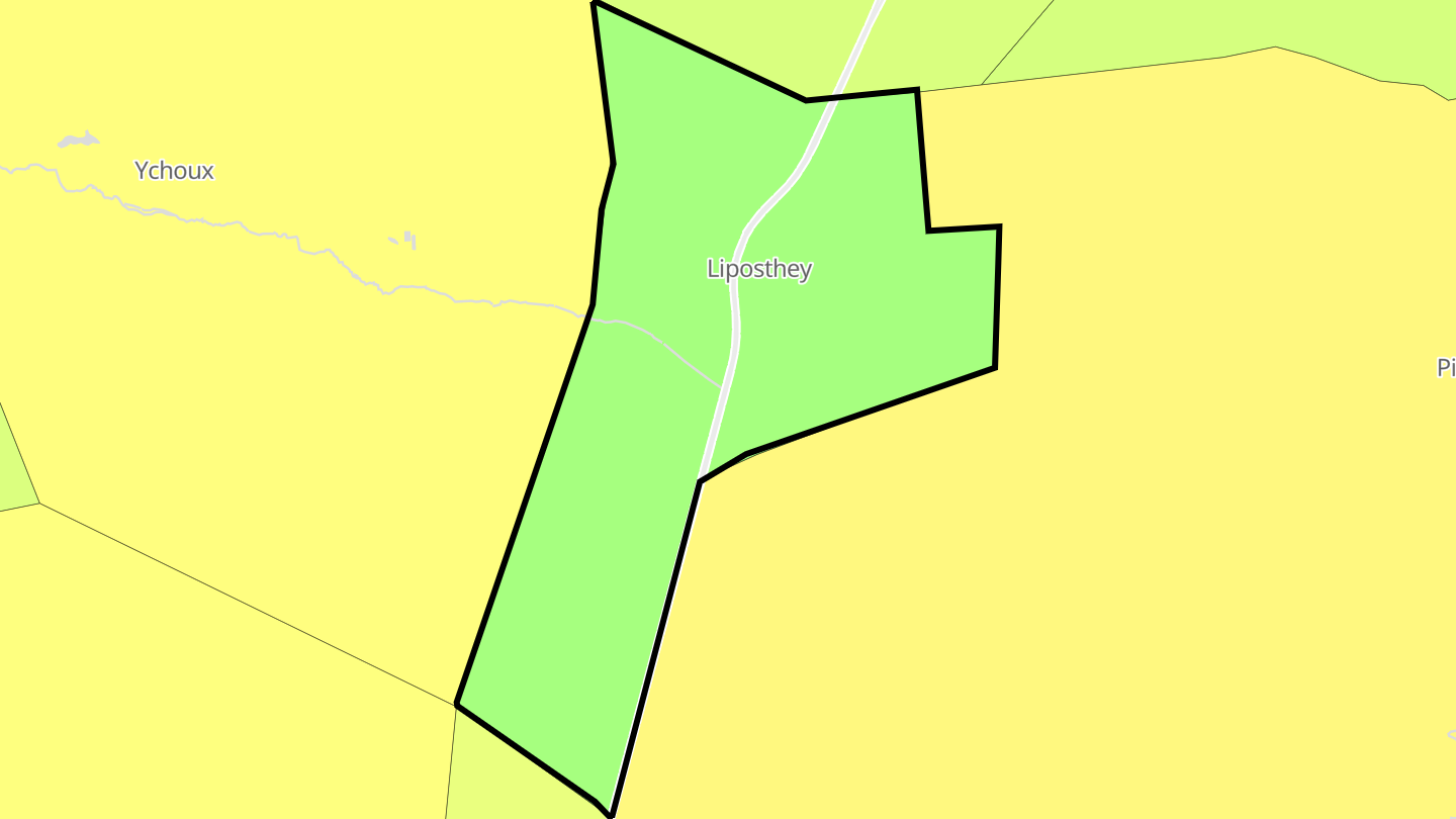 Carte des prix de l'immobilier Liposthey