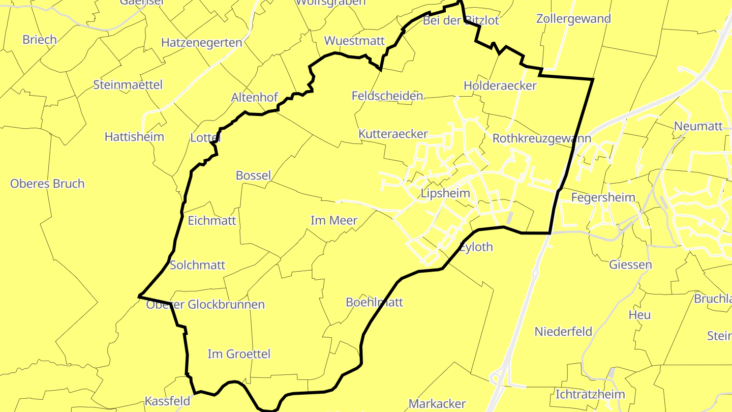 Carte des prix de l'immobilier Lipsheim