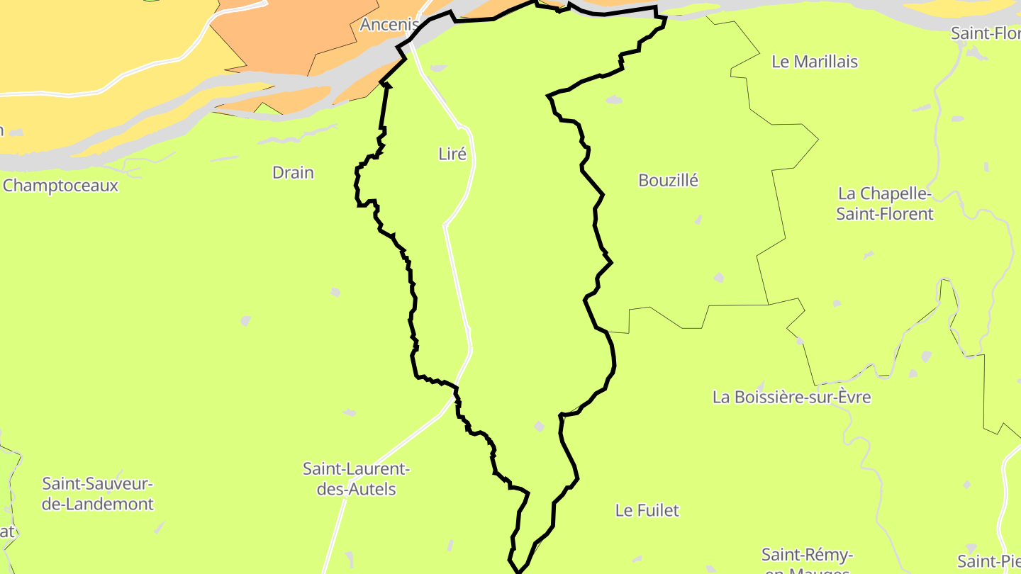 Carte des prix de l'immobilier Liré