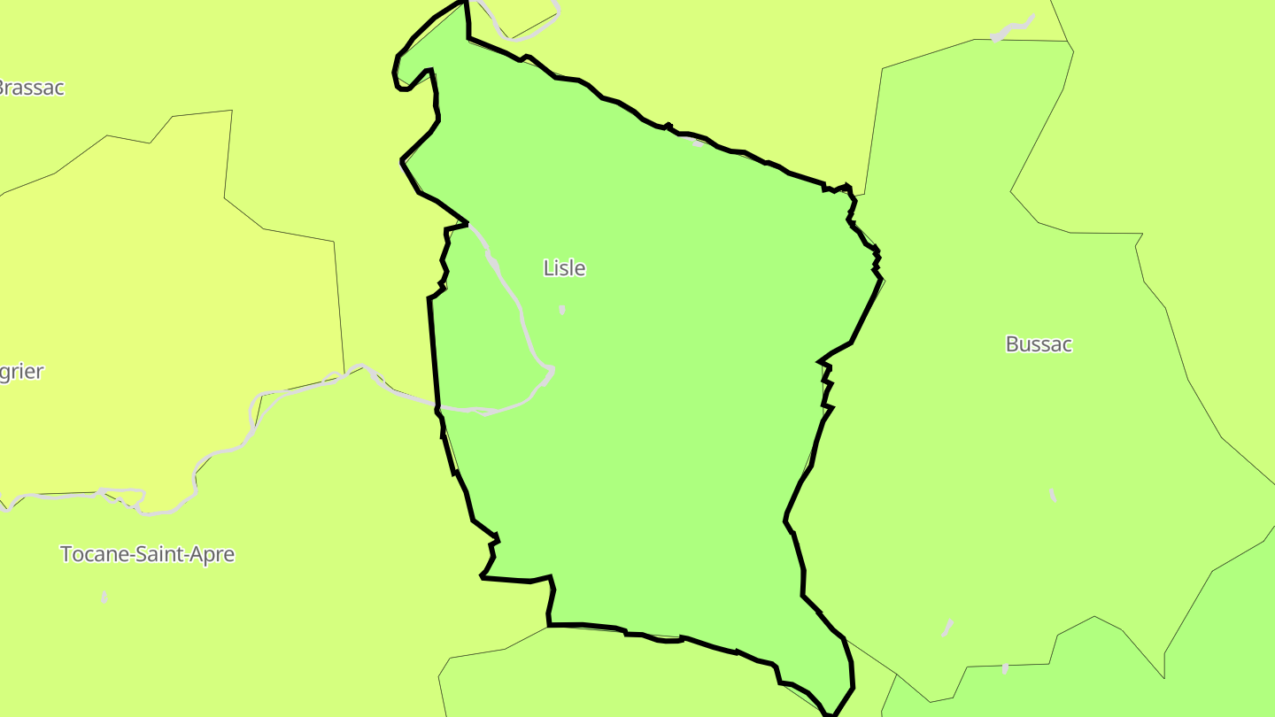 Carte des prix de l'immobilier Lisle