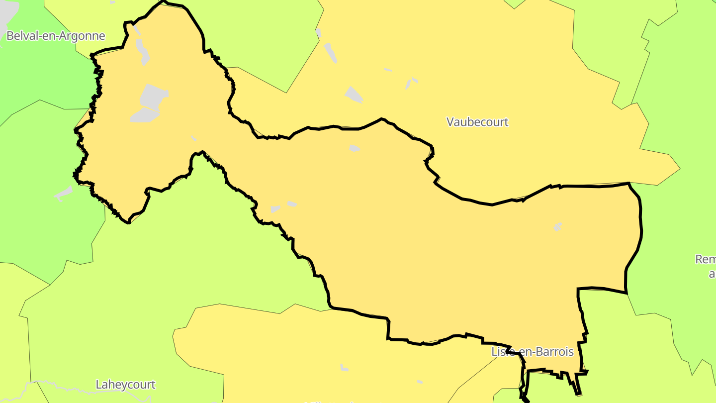 Carte des prix de l'immobilier Lisle-en-Barrois