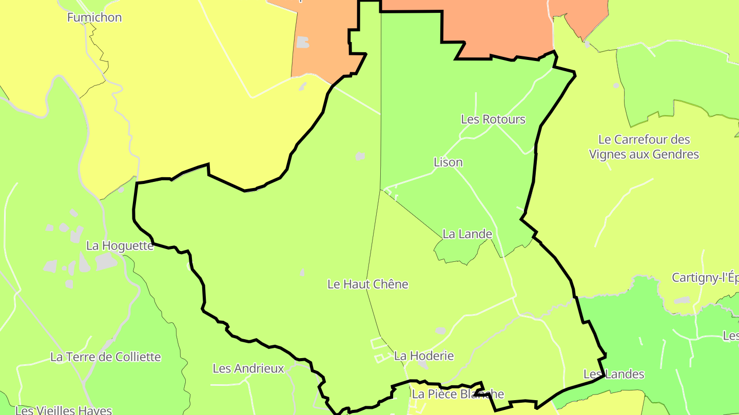 Carte des prix de l'immobilier Lison