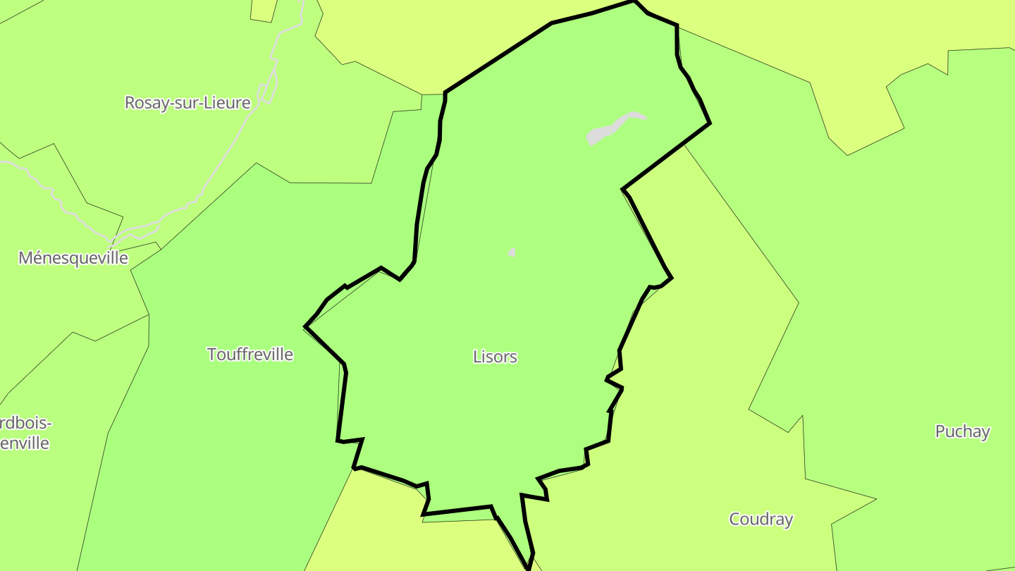 Carte des prix de l'immobilier Lisors