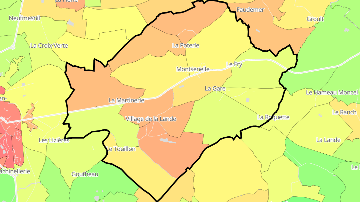 Carte des prix de l'immobilier Lithaire