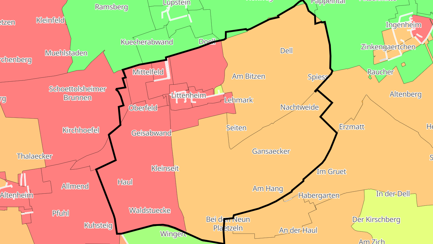 Carte des prix de l'immobilier Littenheim
