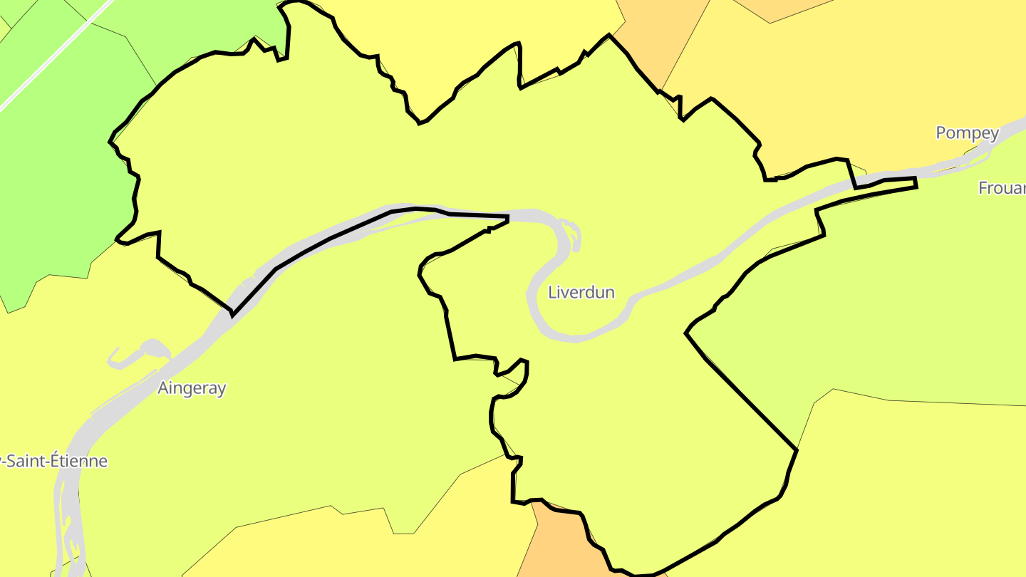 Carte des prix de l'immobilier Liverdun