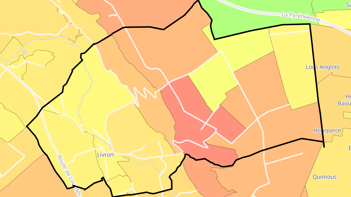 Carte des prix de l'immobilier Livron