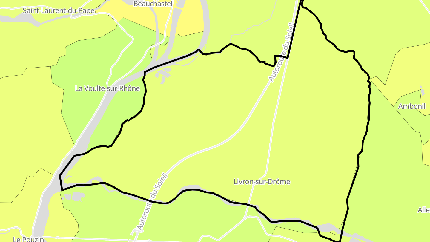 Carte des prix de l'immobilier Livron-sur-Drôme