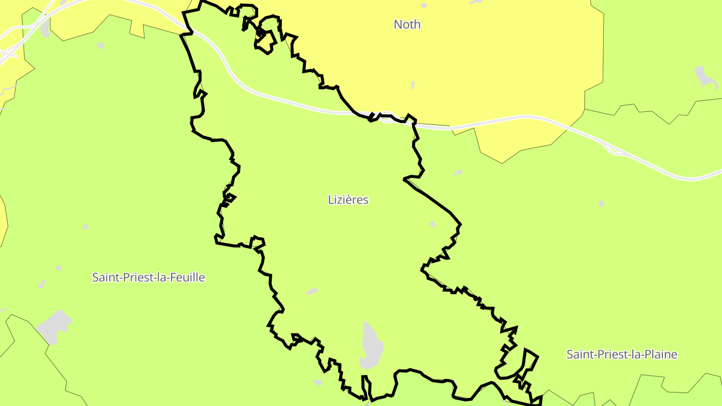 Carte des prix de l'immobilier Lizières