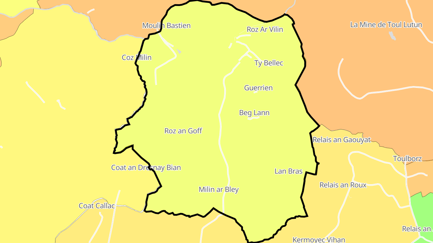 Carte des prix de l'immobilier Loc-Envel