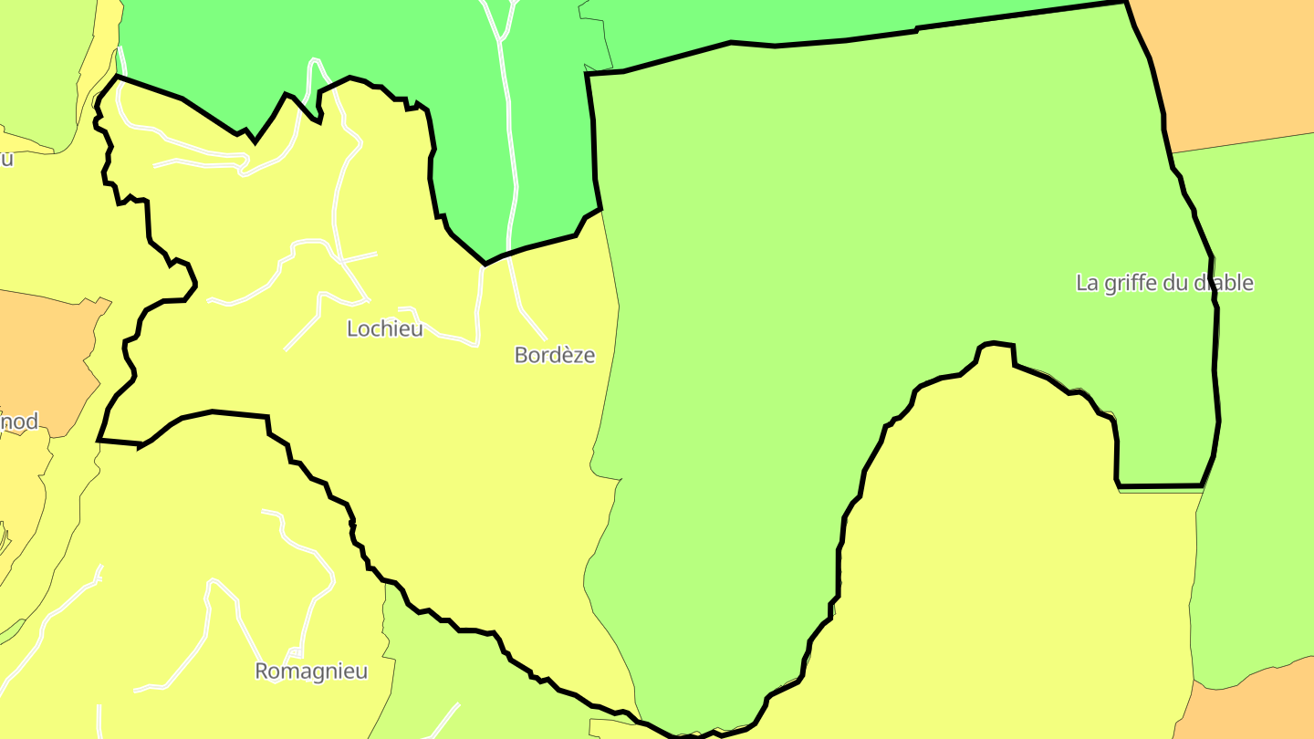 Carte des prix de l'immobilier Lochieu