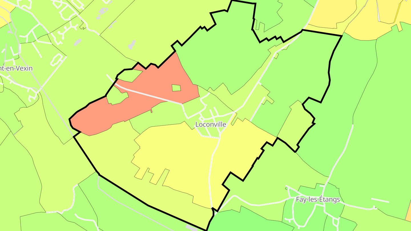 Carte des prix de l'immobilier Loconville