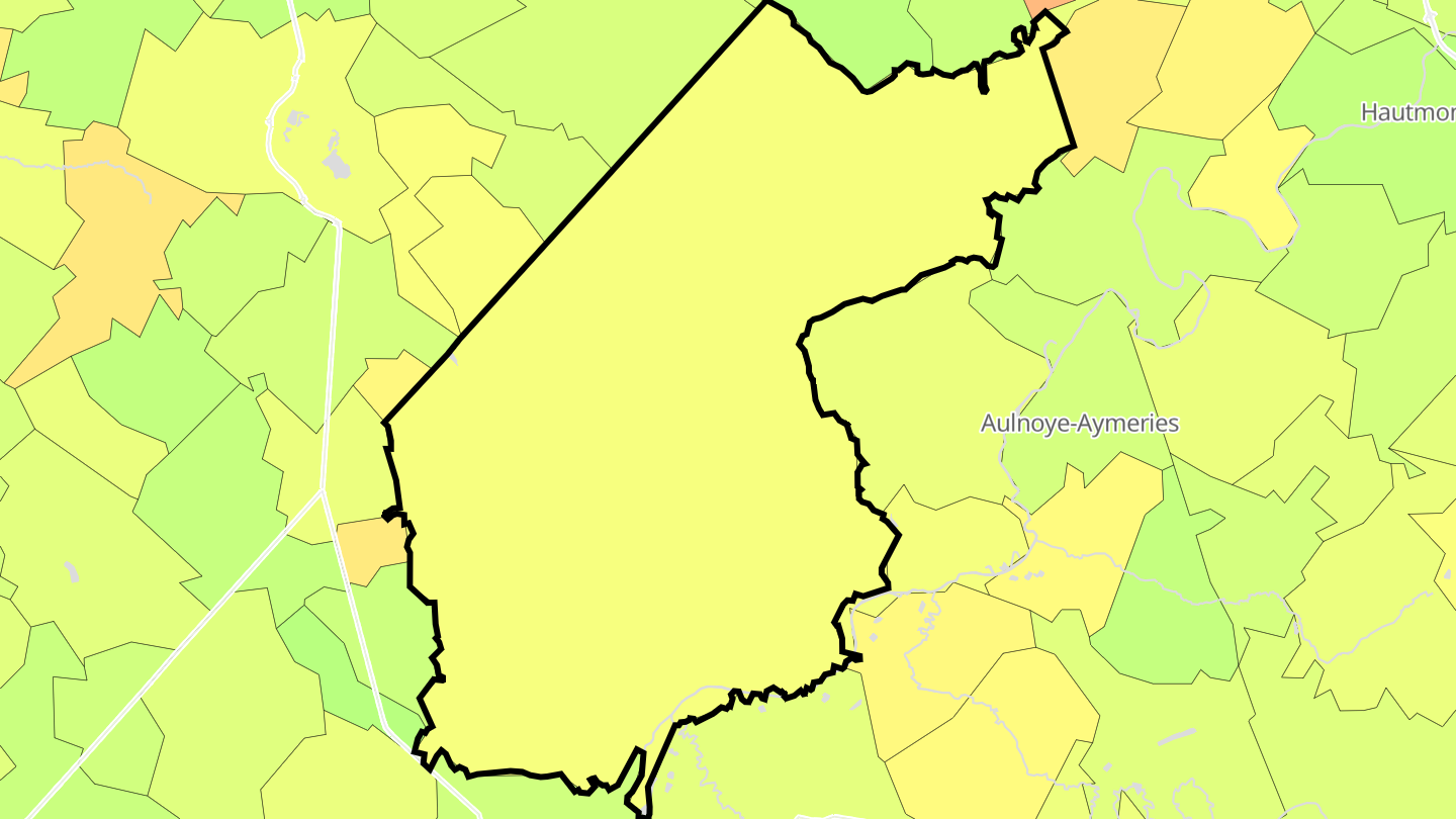 Carte des prix de l'immobilier Locquignol