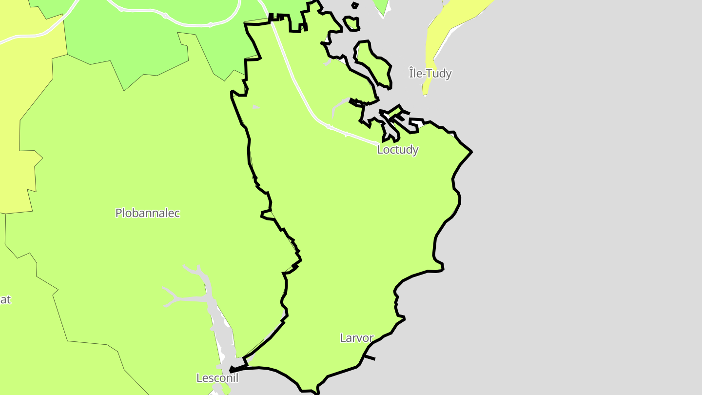 Carte des prix de l'immobilier Loctudy