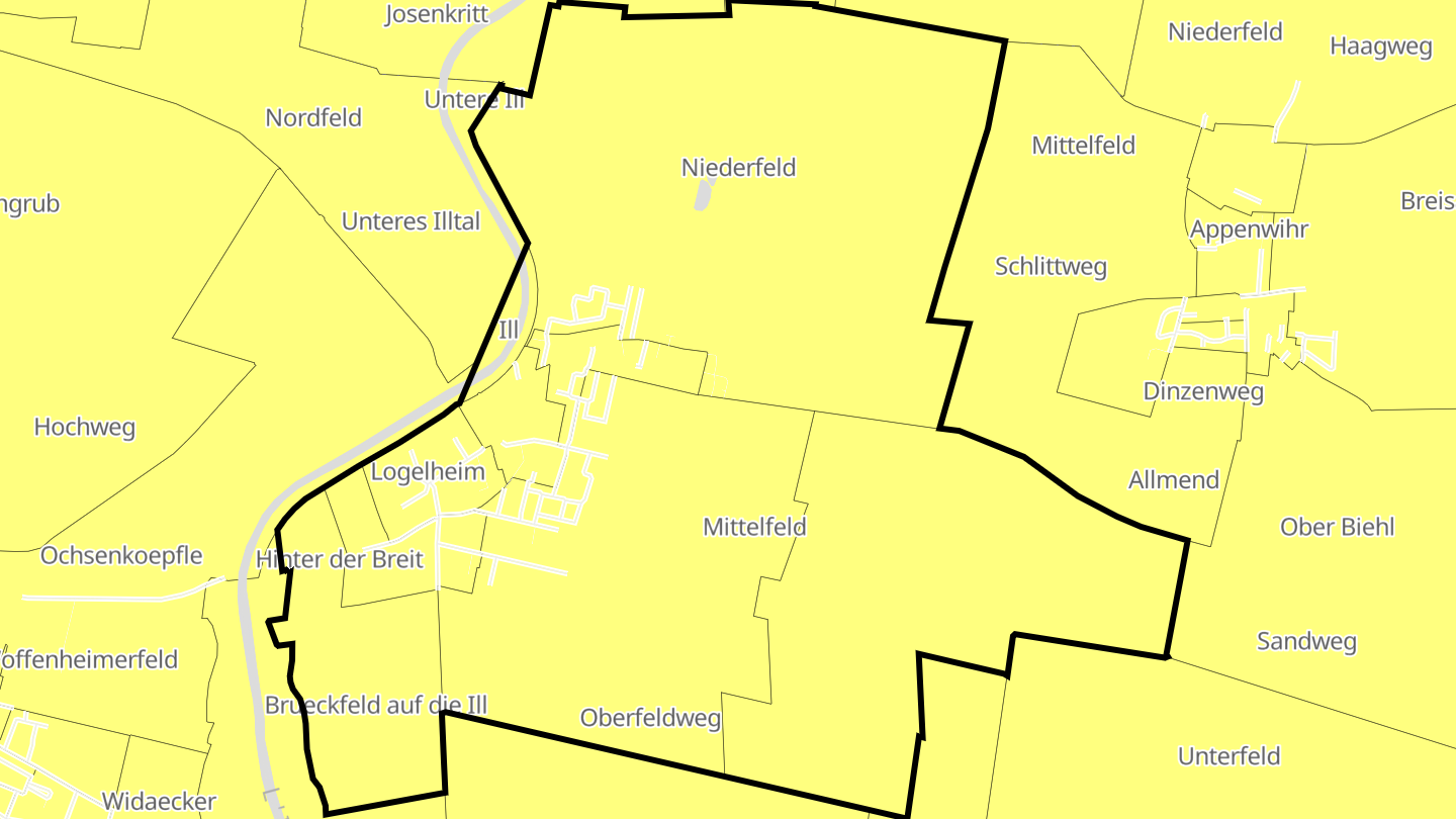 Carte des prix de l'immobilier Logelheim