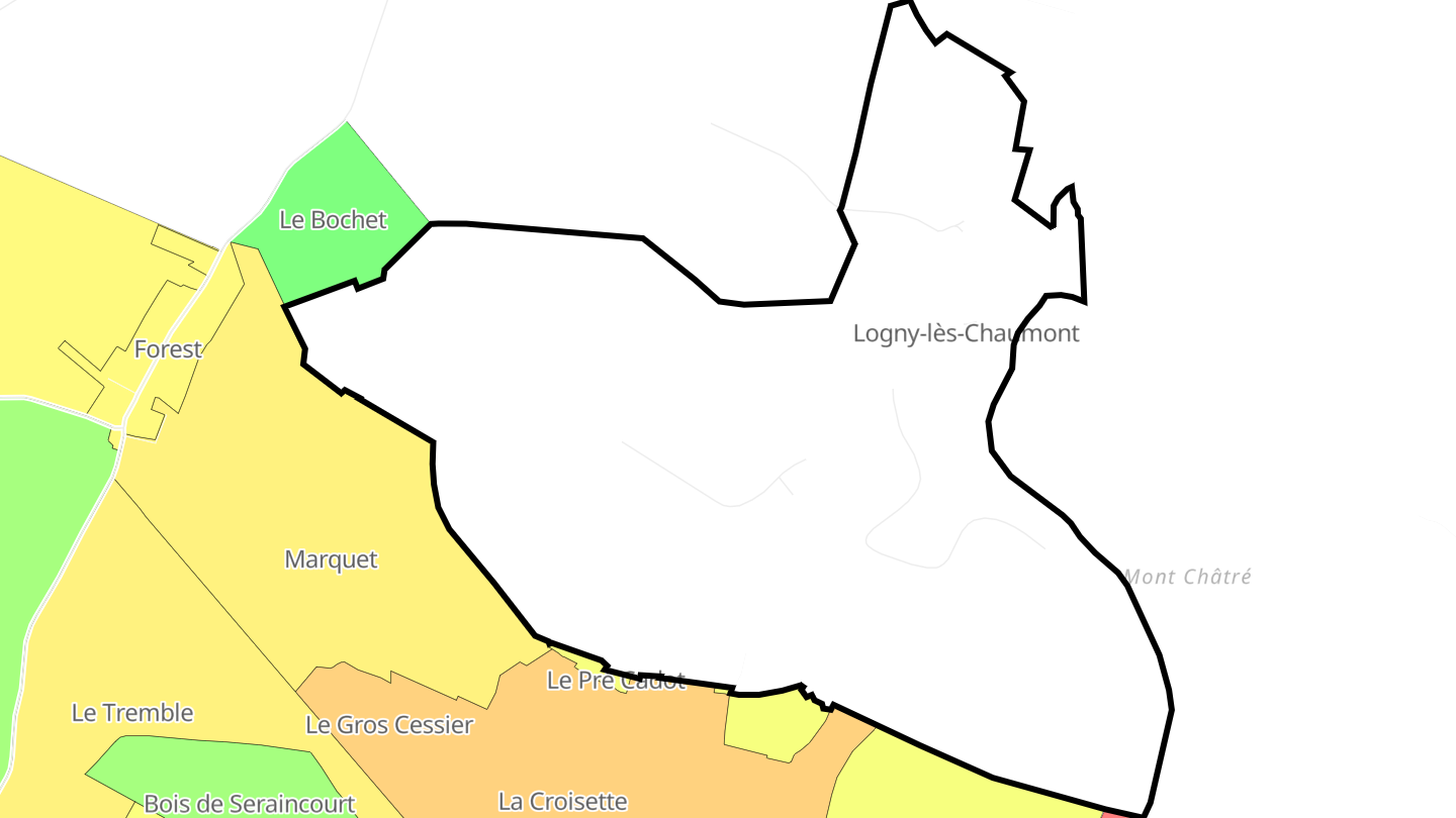 Carte des prix de l'immobilier Logny-lès-Chaumont