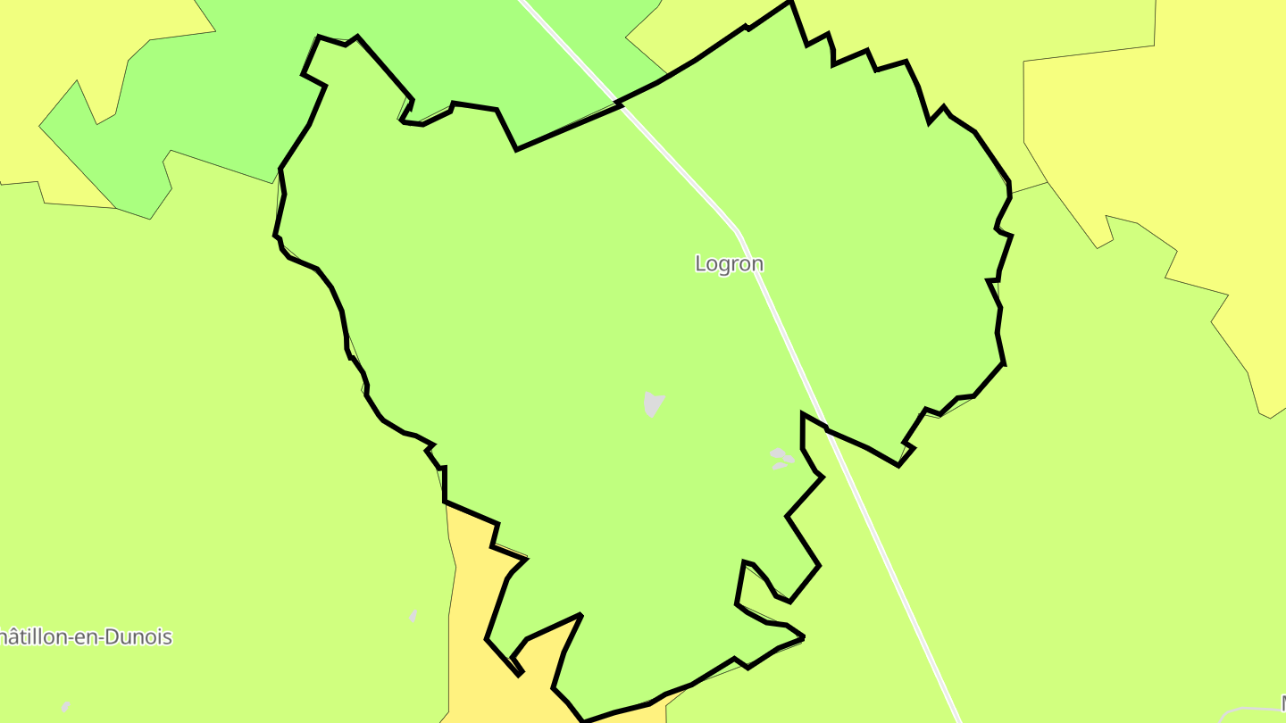 Carte des prix de l'immobilier Logron