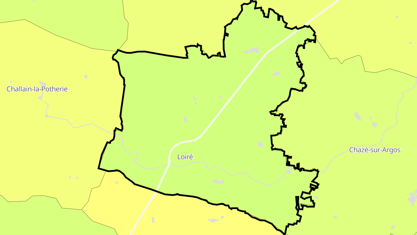 Carte des prix de l'immobilier Loiré