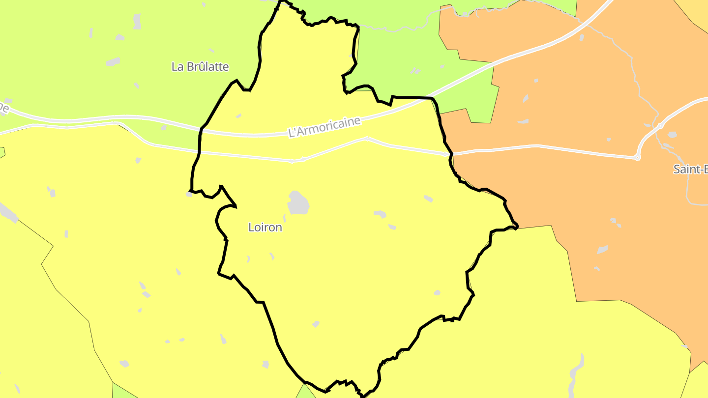 Carte des prix de l'immobilier Loiron