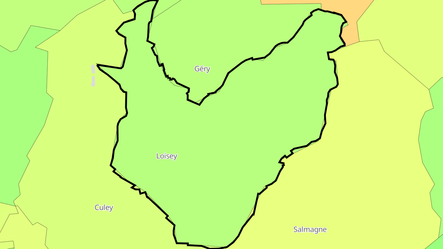 Carte des prix de l'immobilier Loisey