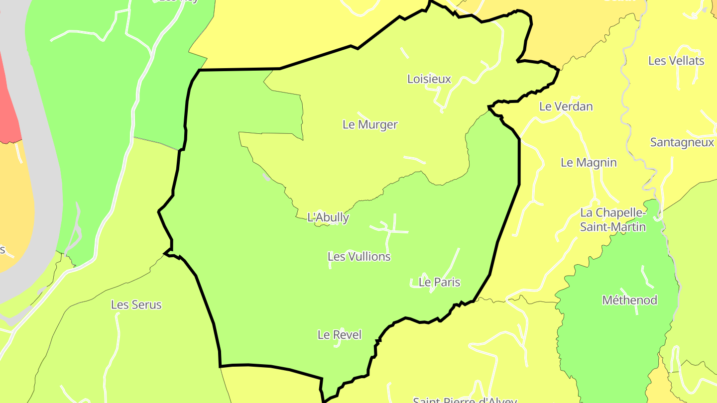 Carte des prix de l'immobilier Loisieux