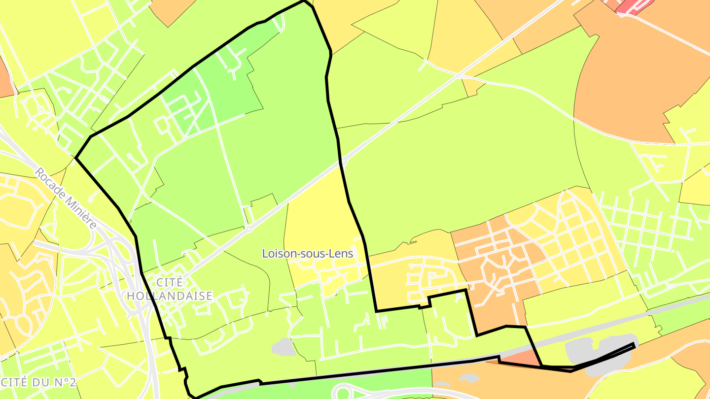Carte des prix de l'immobilier Loison-sous-Lens