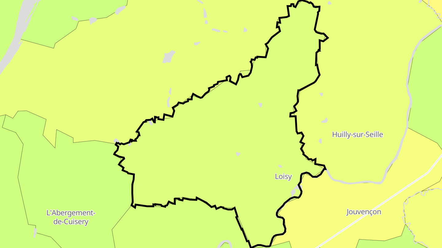 Carte des prix de l'immobilier Loisy