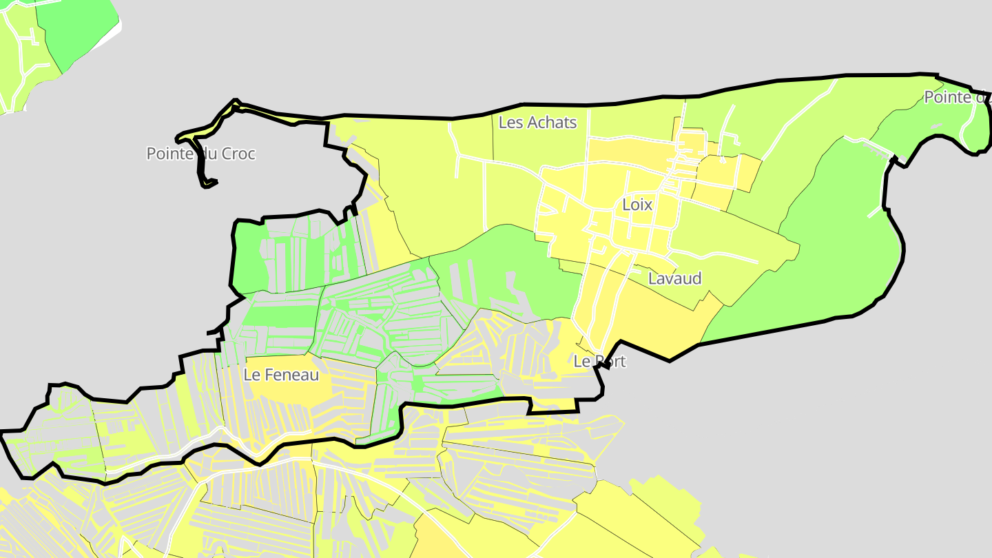 Carte des prix de l'immobilier Loix