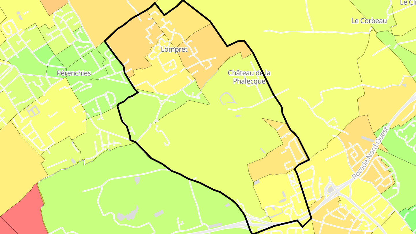 Carte des prix de l'immobilier Lompret