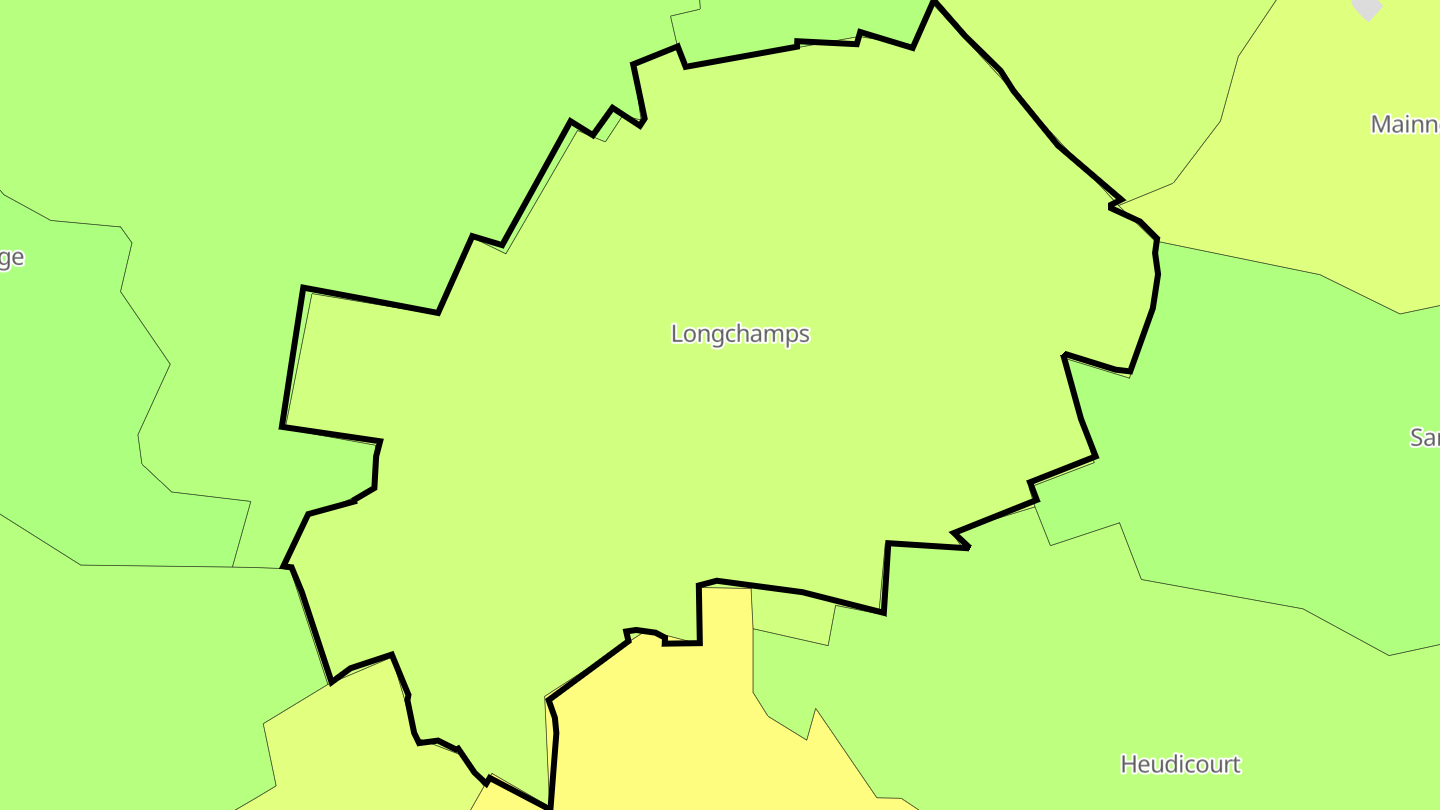 Carte des prix de l'immobilier Longchamps