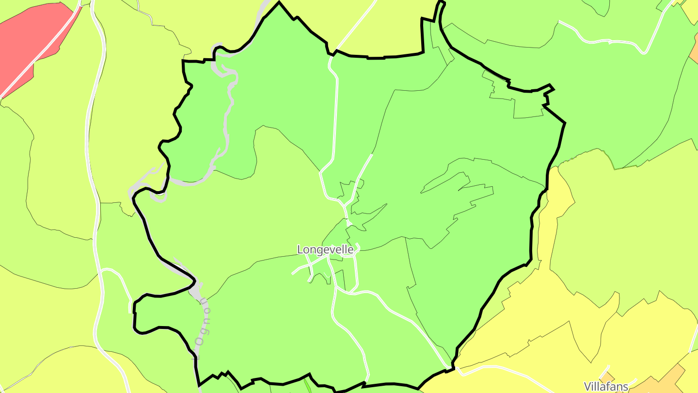 Carte des prix de l'immobilier Longevelle