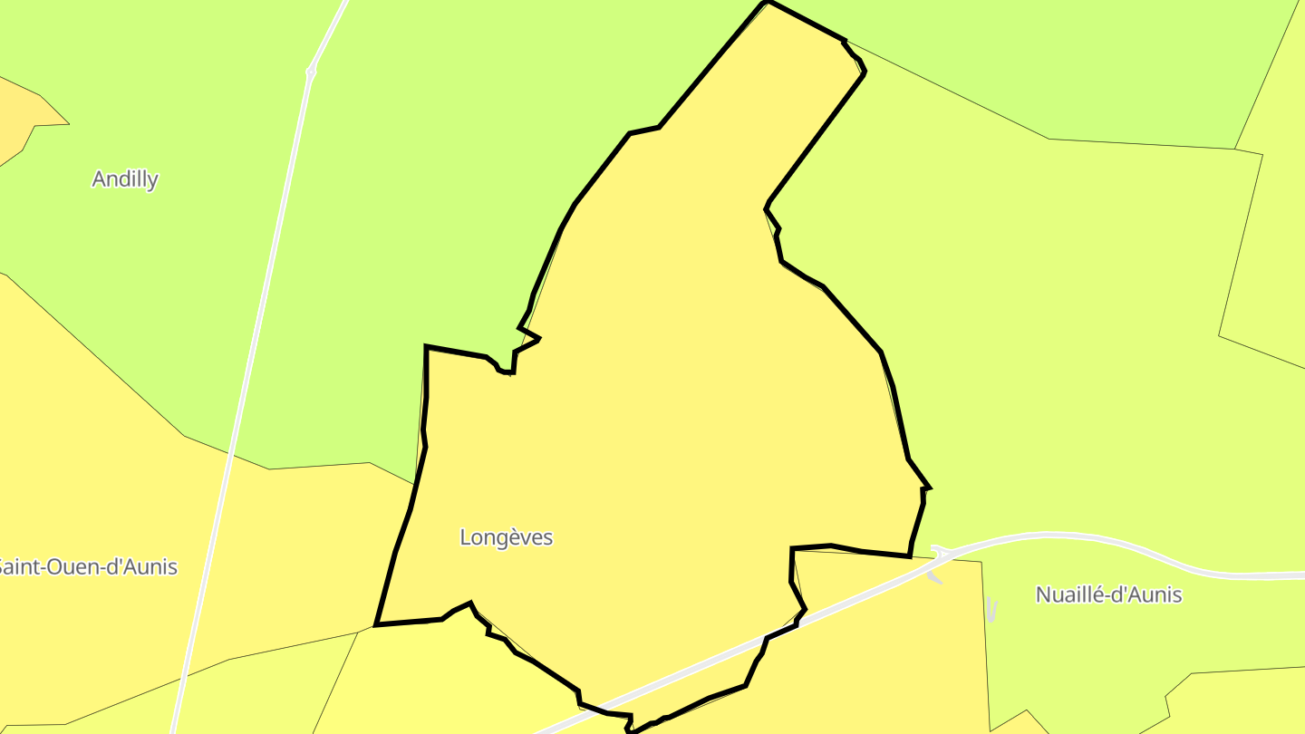 Carte des prix de l'immobilier Longèves