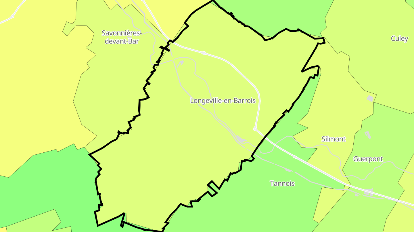 Carte des prix de l'immobilier Longeville-en-Barrois