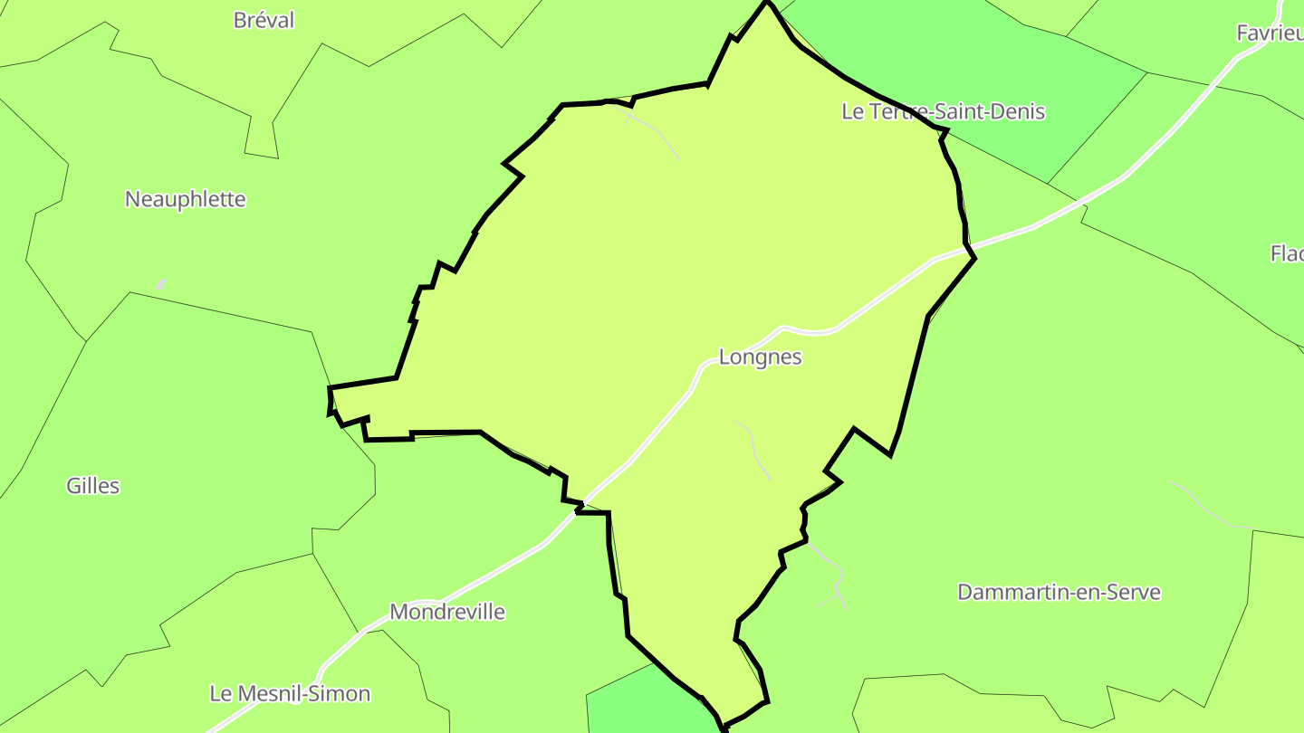 Carte des prix de l'immobilier Longnes