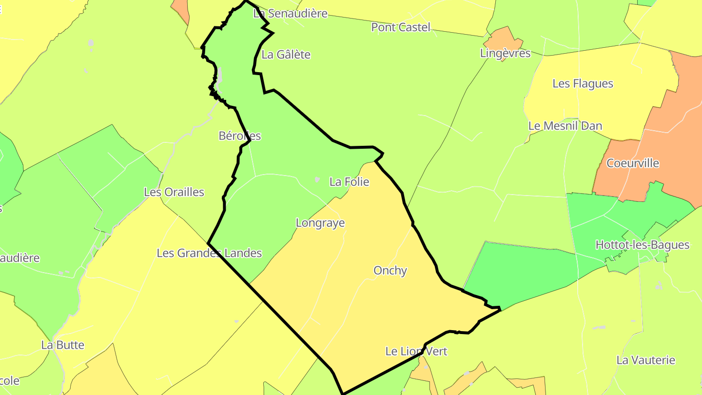 Carte des prix de l'immobilier Longraye