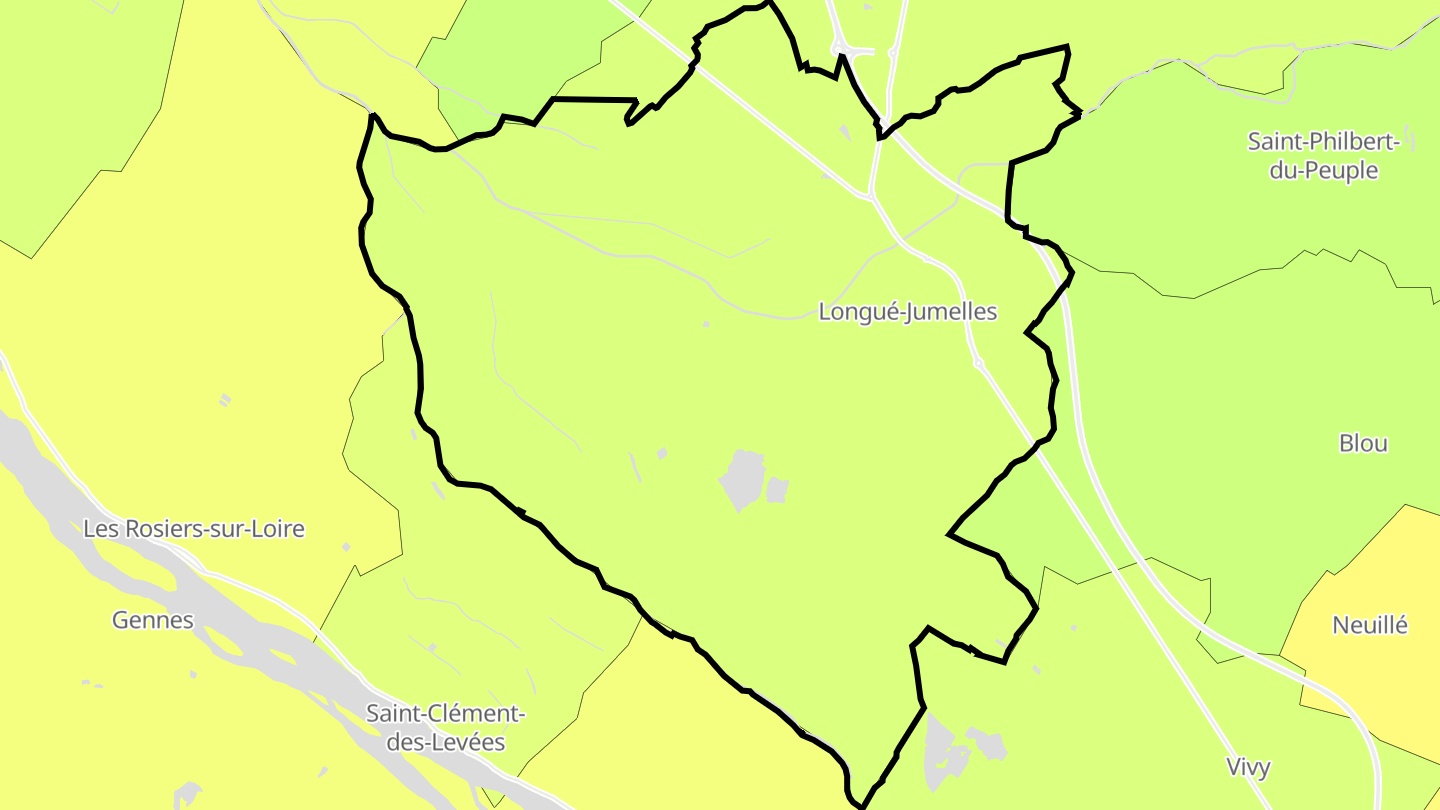 Carte des prix de l'immobilier Longué