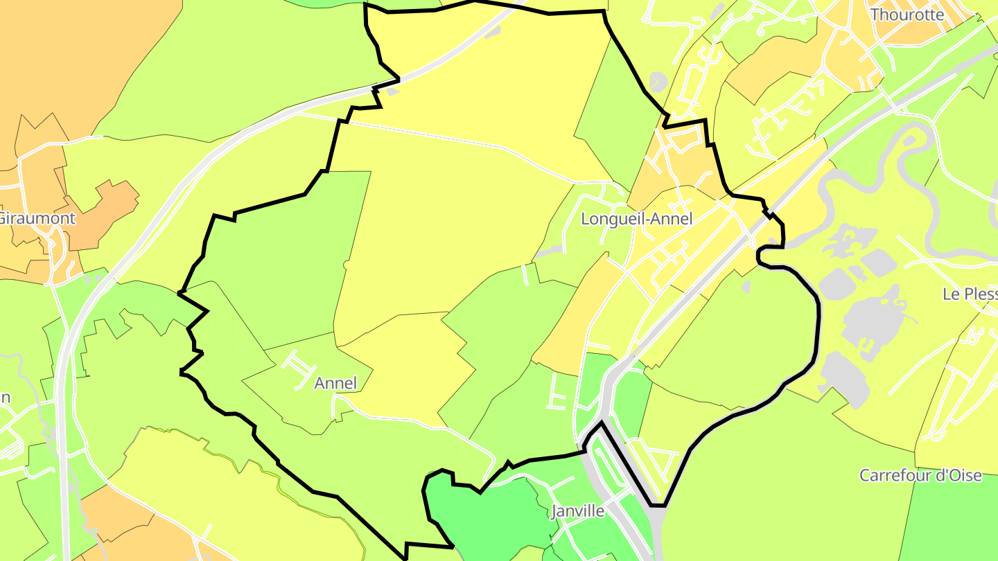 Carte des prix de l'immobilier Longueil-Annel