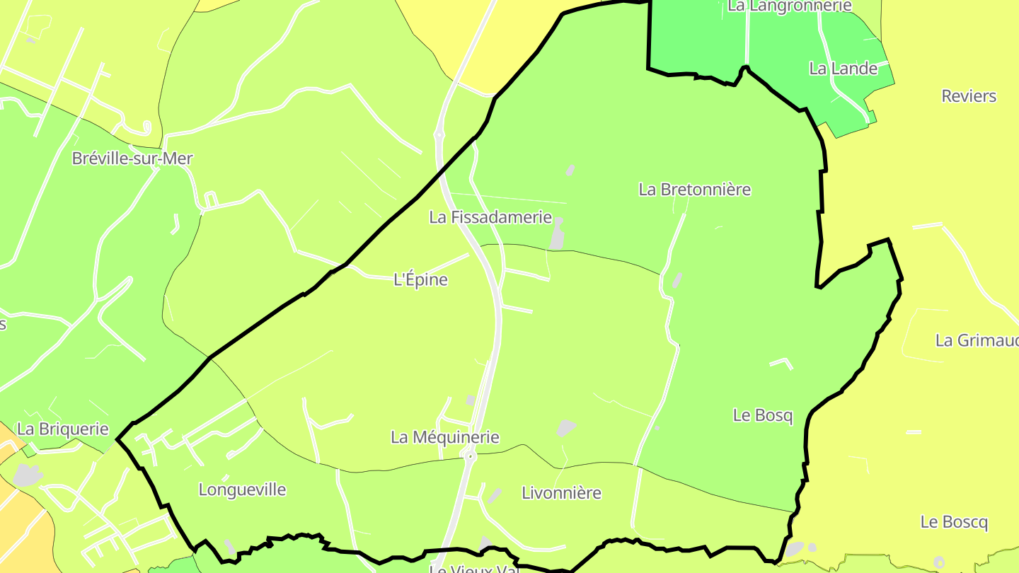 Carte des prix de l'immobilier Longueville