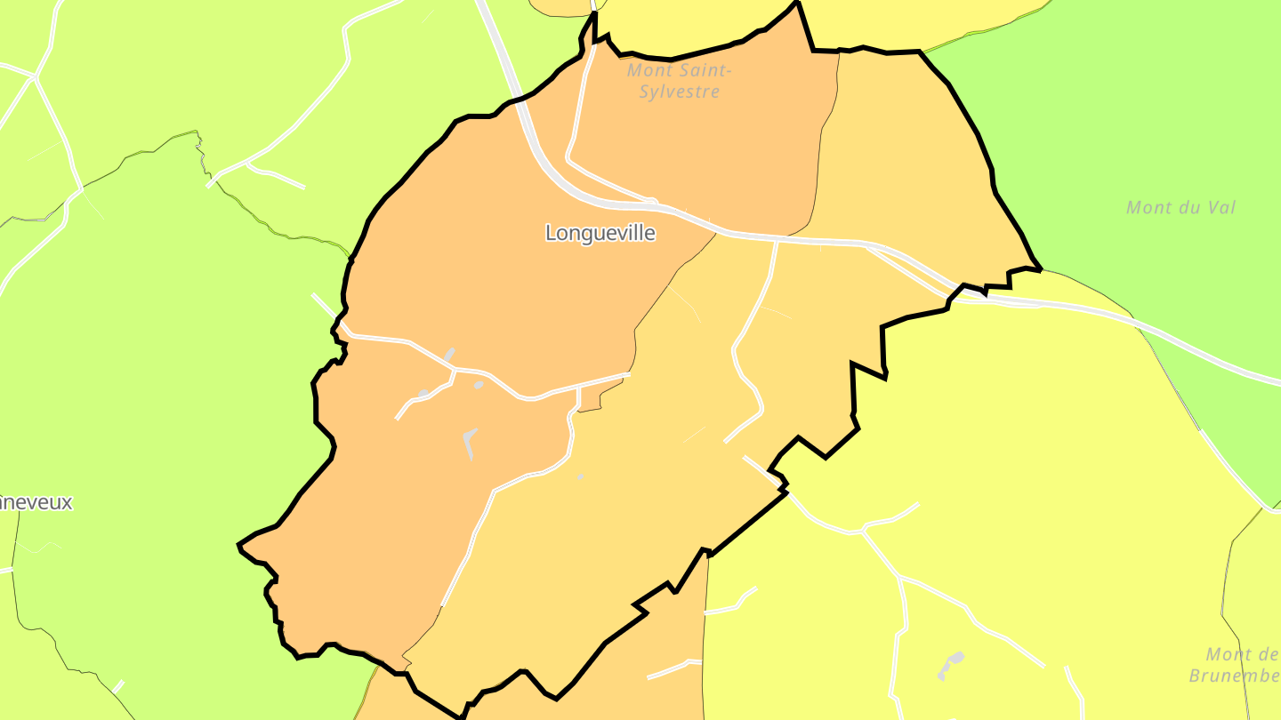 Carte des prix de l'immobilier Longueville